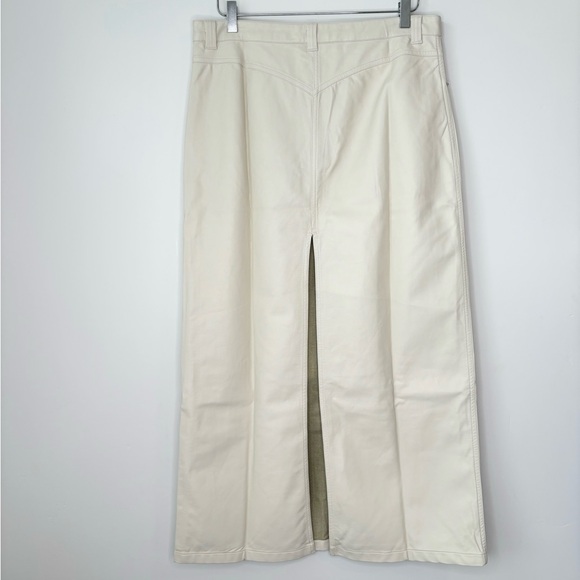 Free People City Slicker Vegan Maxi Skirt Size 12 - Picture 12 of 13